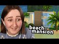 i tried building a modern beach house in the sims