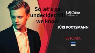 Jüri Pootsmann - Play lyrics (eurovision)