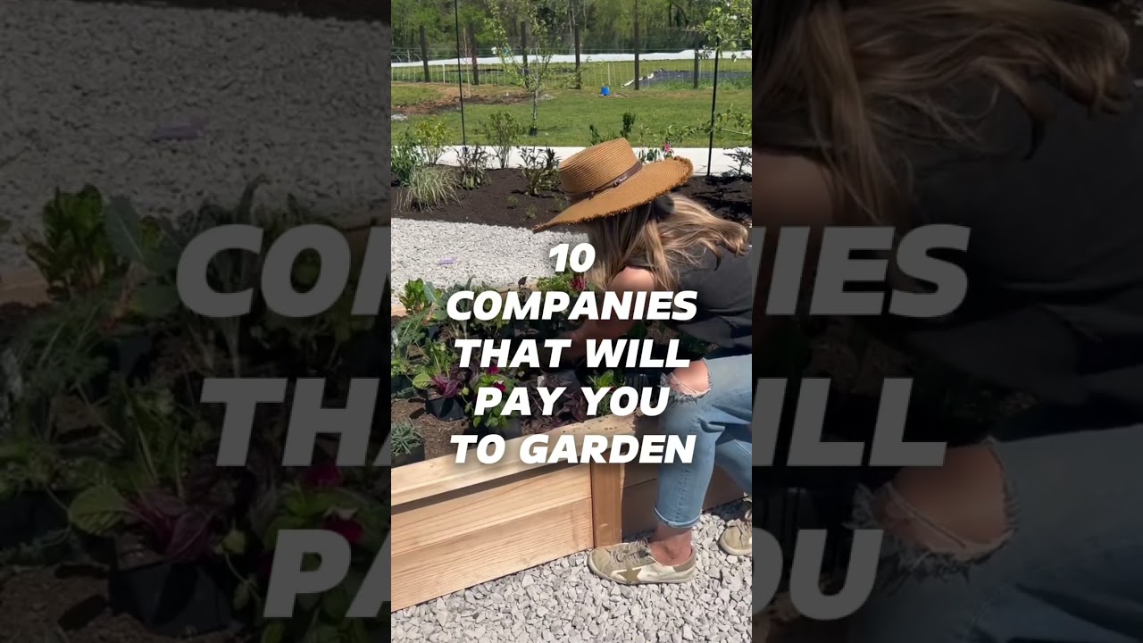 Did you know you can literally get paid to play in the garden all day!?! #garden #sidehustle #plants