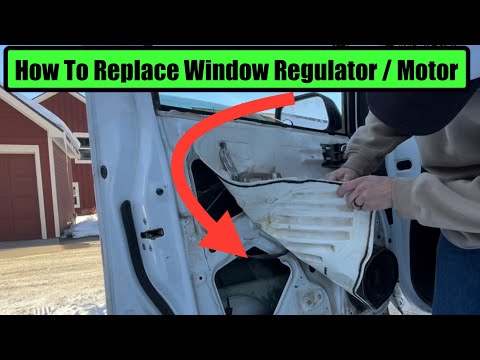How To Replace Window Regulator & Motor 2005-2021 Nissan Frontier Xterra D40 Driver Window Stuck