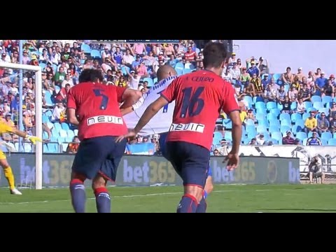 Gol de Penalti de Apoño por el agarrón (3-1) en el Real Zaragoza - Osasuna Jornada 5