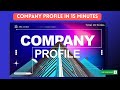 Make A Stunning Company Profile In PowerPoint Step By Step Tutorial Free Template Download
