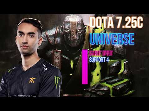 NIP.UNIVERSE EARTH SPIRIT SUPPORT 4!!! GAMEPLAY DOTA 7.25C