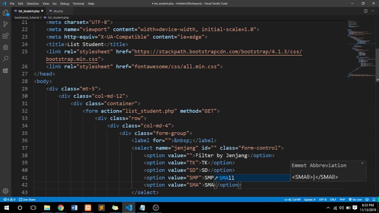 02.  Membuat Fitur Search dan Pagination dengan PHP