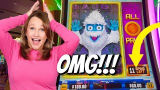 AMAZING JACKPOT! Full Screen Bonus! Our BIGGEST WIN EVER on Spooky Link!