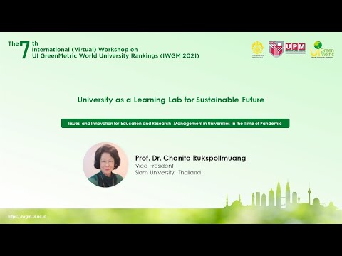 Prof. Dr. Chanita Rukspollmuang, Vice President, Siam University, Thailand
