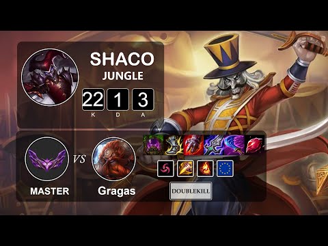 Jungle Shaco vs Gragas - LOL EUW Master Season 12 Patch 12.2