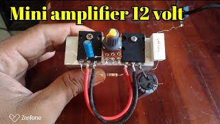 DIY mini power amplifier 12 volt || power mini 12 volt sederhana