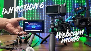 Dji action 6 in webcam mode #livestreamtech