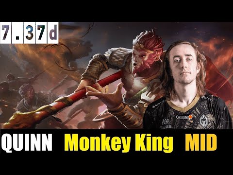 🤯 QUINN [Monkey King MID 7.37D - DOTA 2 HIGHEST MMR MATCH#dota2   #dota2gameplay   #quinn