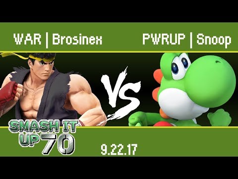 WAR | Brosniex (Ryu) vs PWRUP | Snoop (Yoshi) - SIU 70 - Wii U