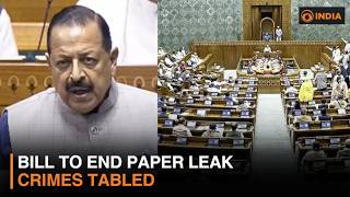 Bill to end paper leak crimes tabled & more latest updates | DD India News Hour