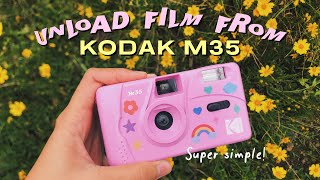 HOW TO UNLOAD FILM with instructions (super simple!) | Kodak M35 🎀