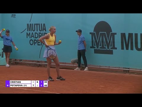 Anastasia Potapova slams racket and tells ball kid to hurry up 🤪😜🎾💥