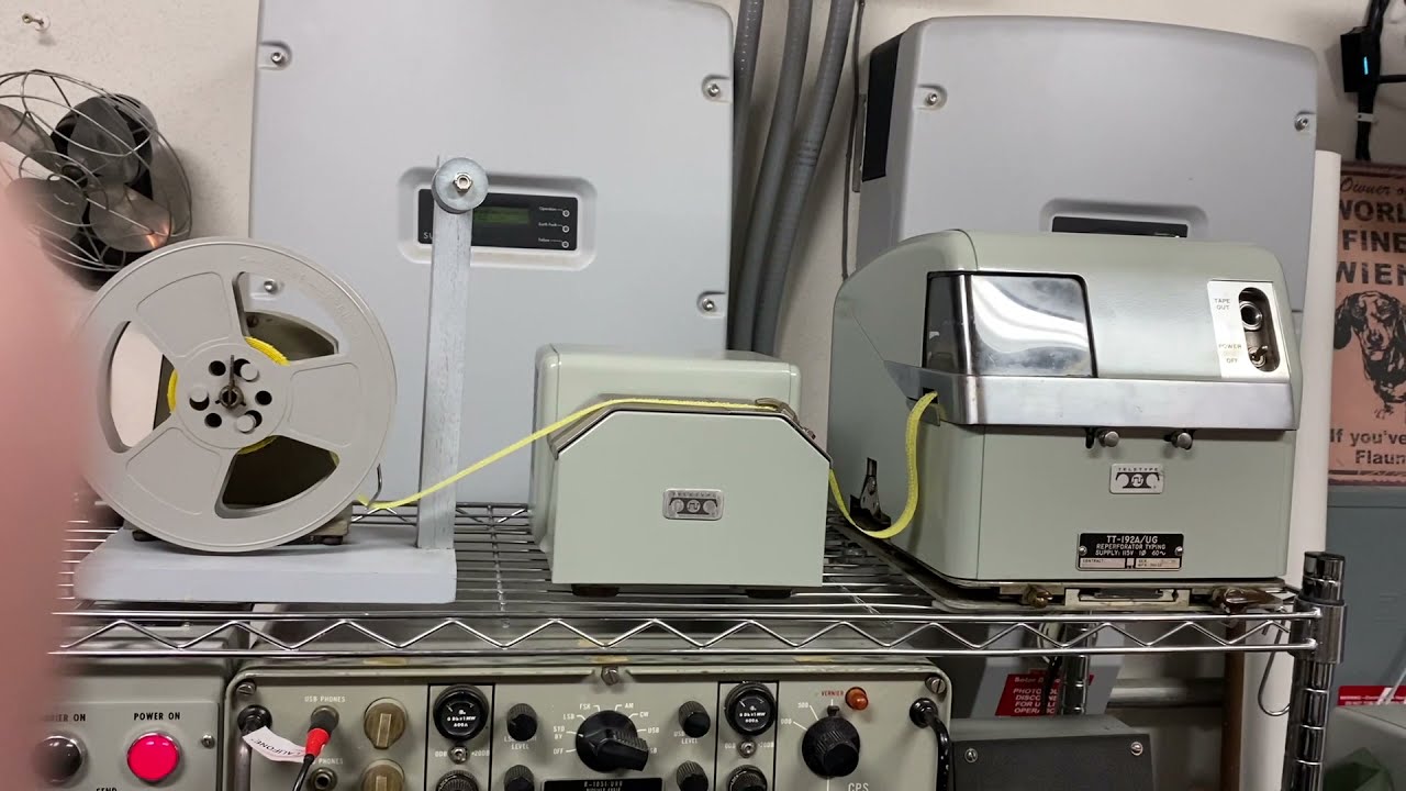 Multiple Teletype Machines in Operation.