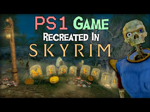 Someone Put This PS1 HALLOWEEN Classic In SKYRIM! | MediEvil - Hero Of Gallowmere