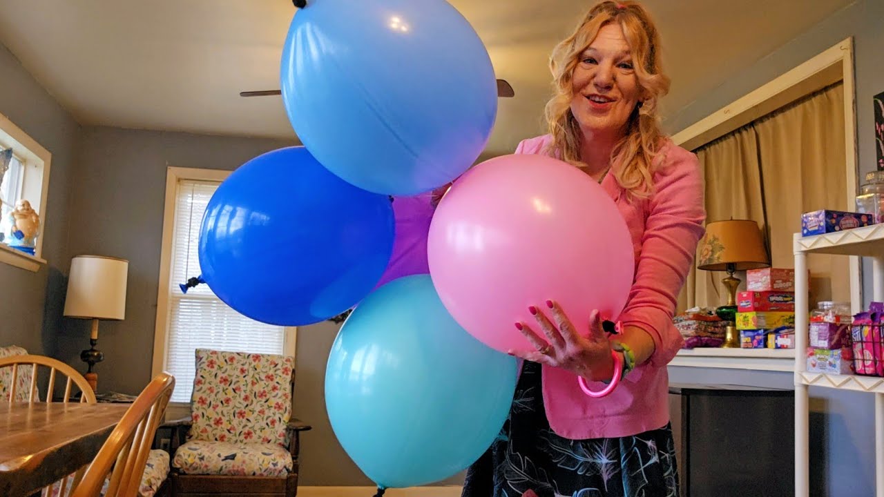Punch Ball Balloons from Walmart for The Ceiling Fan/none popped 