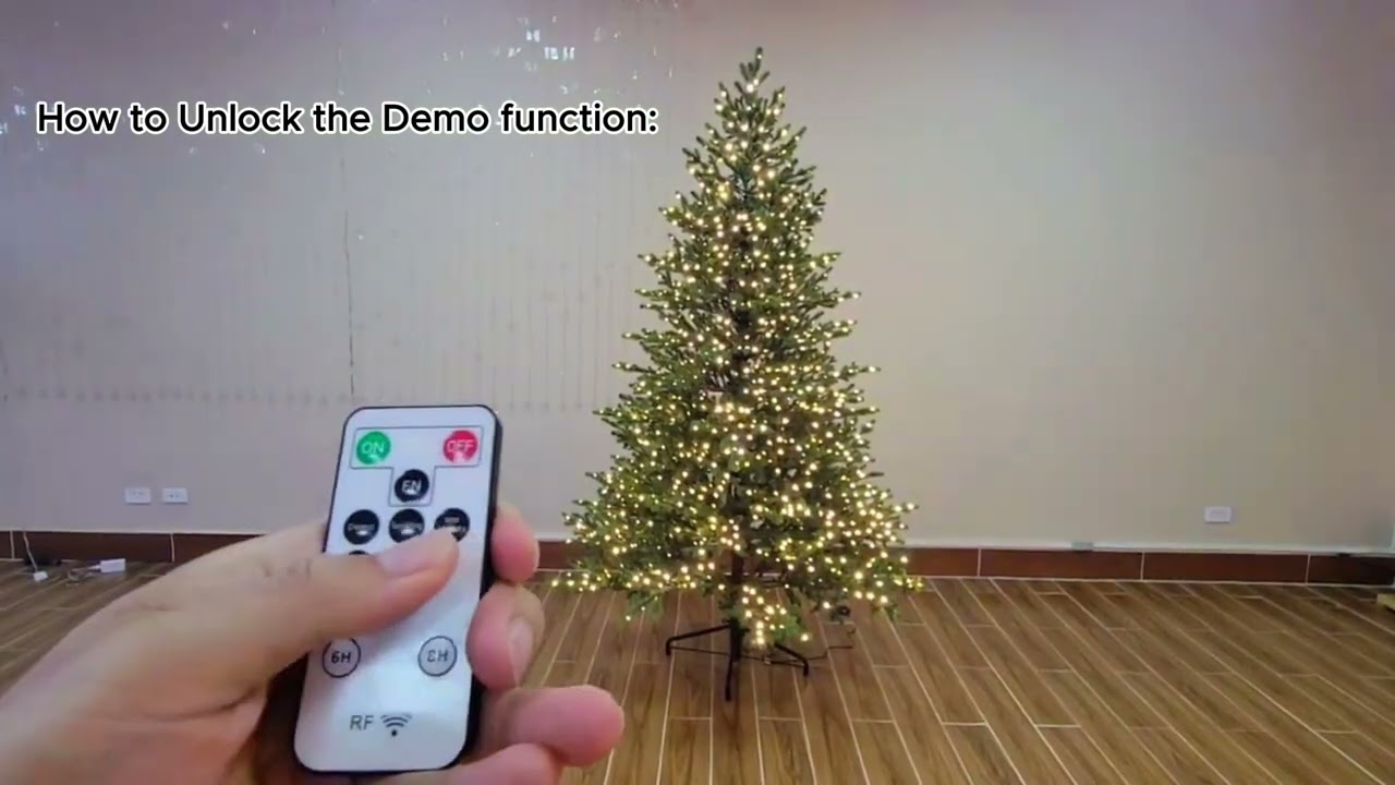 Unlock Elegant Fir DEMO mode by Remote Control_2024 Home Decorators Collection Christmas Tree