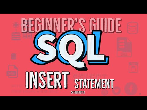 Sql Insert Statement Sql Tutorial Beginner Sql Tutorial Sql Insert Tutorial