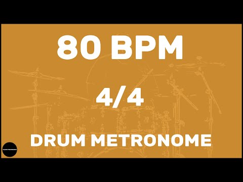 4/4 | Drum Metronome Loop | 80 BPM