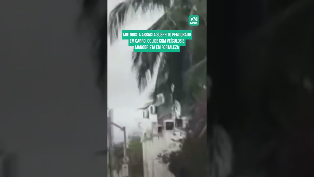Imagem da notícia Motorista arrasta suspeito em carro, colide com veículos e atinge manobrista em Fortaleza