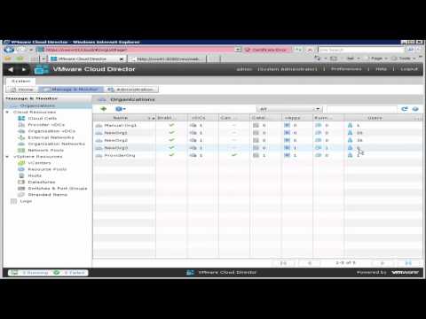 VMware vCloud Director Plugin for VMware vCenter Orchestrator 2 of 2