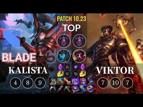 DRX Blade Kalista vs Viktor Top - KR Patch 10.23