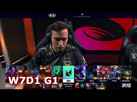 Origen vs Splyce | S9 LEC Spring 2019 Week 7 Day 1 | OG vs SPY W7D1