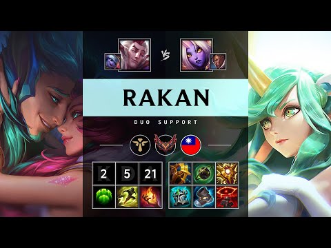 Rakan Support vs Soraka - TW Grandmaster Patch 25.07