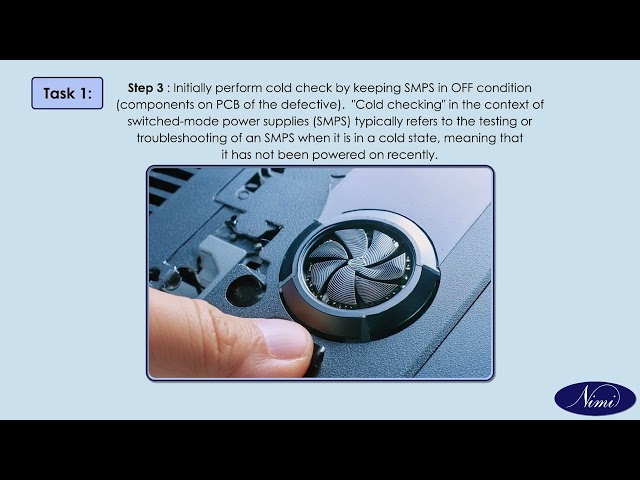 List the defect and Symptom in the faulty SMPS Part - 1