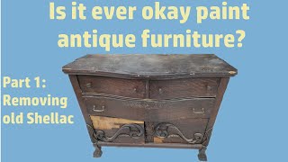 How to remove old shellac finish from furniture
