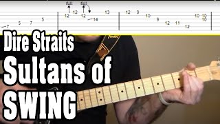 Dire Straits - Sultans of Swing Guitar Tutorial w/Tabs