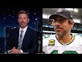 Jimmy Kimmel Triggered by Aaron Rodgers talking about Epstein | UO clips