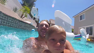 🐝  SWIMMING POOL Bee Encounter!! 😖 | Slyfox Family
