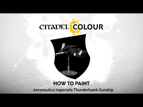 How to Paint: Aeronautica Imperialis Black Templars Thunderhawk Gunship