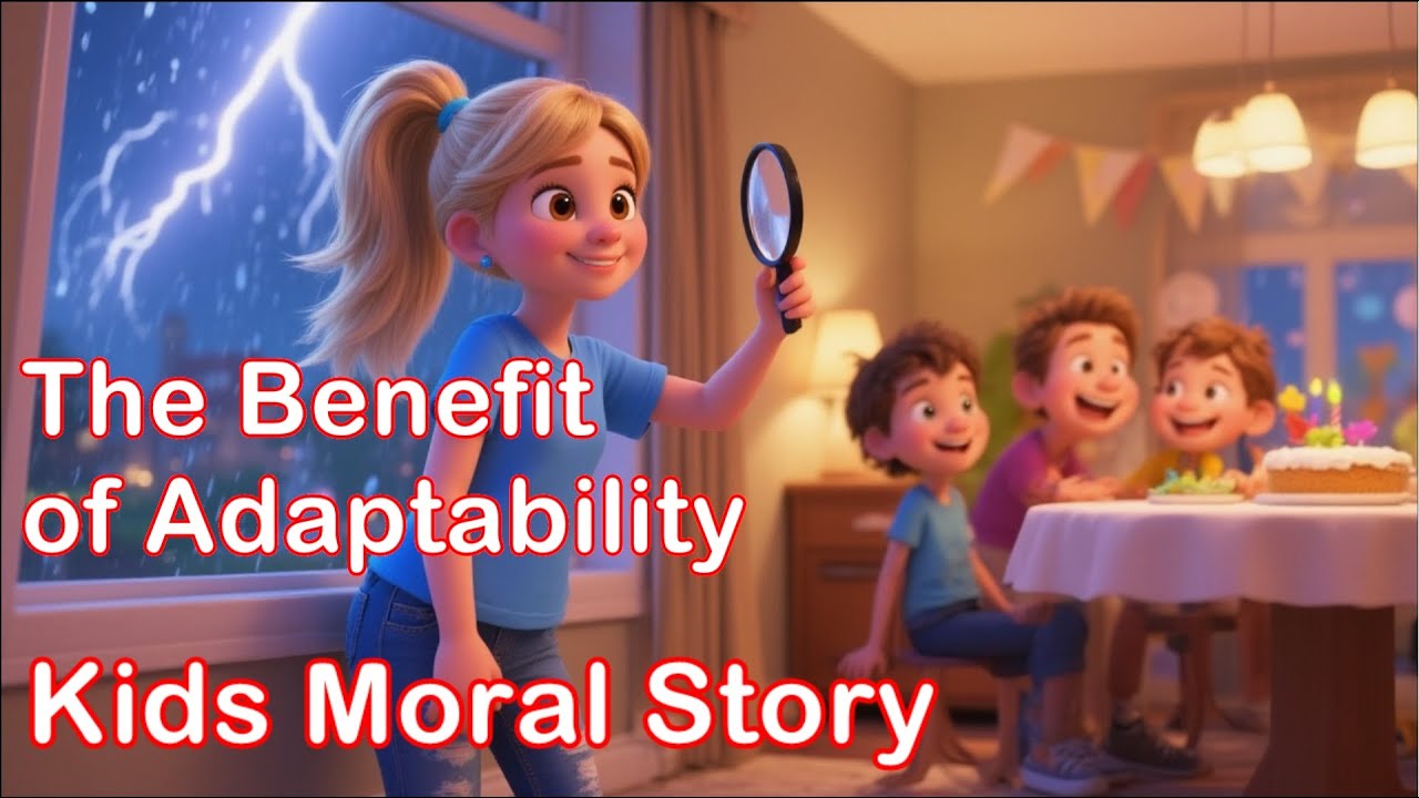 The Benefit of Adaptability | A Kids Moral Story About Changing Plans and Finding Joy 🎂🔍✨