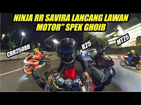 NINJA RR PAROPO GOES CRAZY IN JAKARTA‼️BEATS MT25 R25 CBR250RR