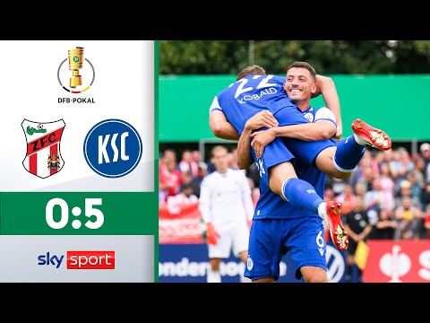 Horror-Start ebnet Pokal-Aus | ZFC Meuselwitz - Karlsruher SC | Highlights - 1. Runde | DFB Pokal
