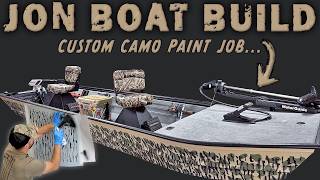 Jon Boat Build, My DIY Custom Camo Paint Job 🤔Easy...?