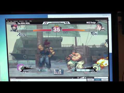 Daigo Umehara (Ryu) vs The Real Deal (Akuma) SSF4 AE2012 : SEA Major 2012 (Singapore)