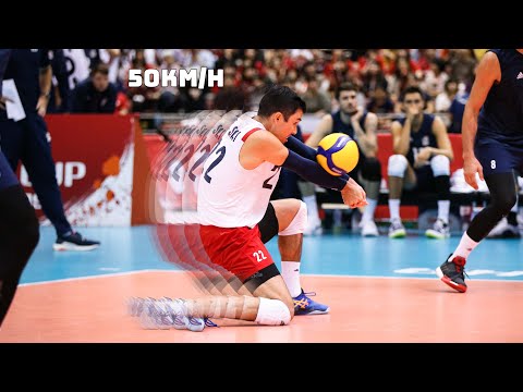 He is the FASTEST Volleyball Libero !!! Erik Shoji | Crazy Skills