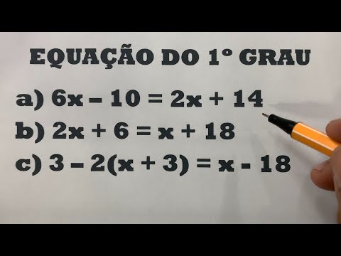 Apenda a resolver Equação do 1º Grau
