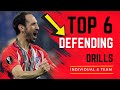 🎯6 Defensive Drills for Soccer Players - Individual & Team Defensive Drills - Defending Drills