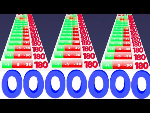 Merge Number Run Master Vs Jelly Run 2048 - All levels ( ASMR gameplay ) Math android gameplay ios