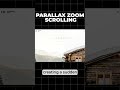 Have you heard of Parallax Zoom Scrolling Web Design Trend 2023