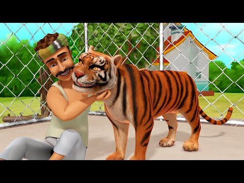 The Thankful Tiger Kathe | Kannada Stories for Children | Infobells