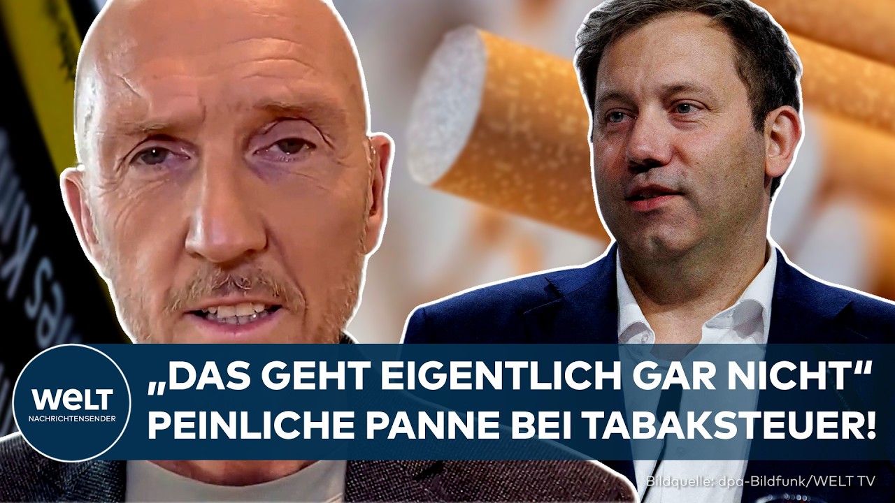 FINANZMINISTERIUM: "Das geht eigentlich gar nicht" – Peinliche Panne bei Klingbeils Tabaksteuer