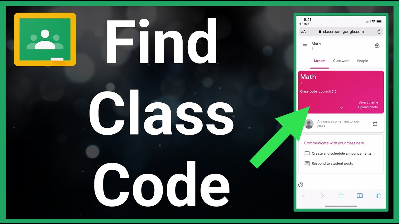 Where To Find Class Code In Google Classroom