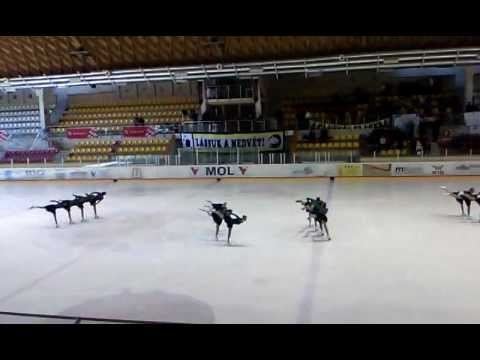 Szinkronkorcsolya verseny 2012 Miskolc kocsonyafesztivál Miskolc jégcsarnok