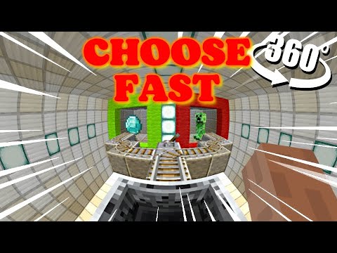 CHOOSE FAST | Minecraft Quiz 360º Video